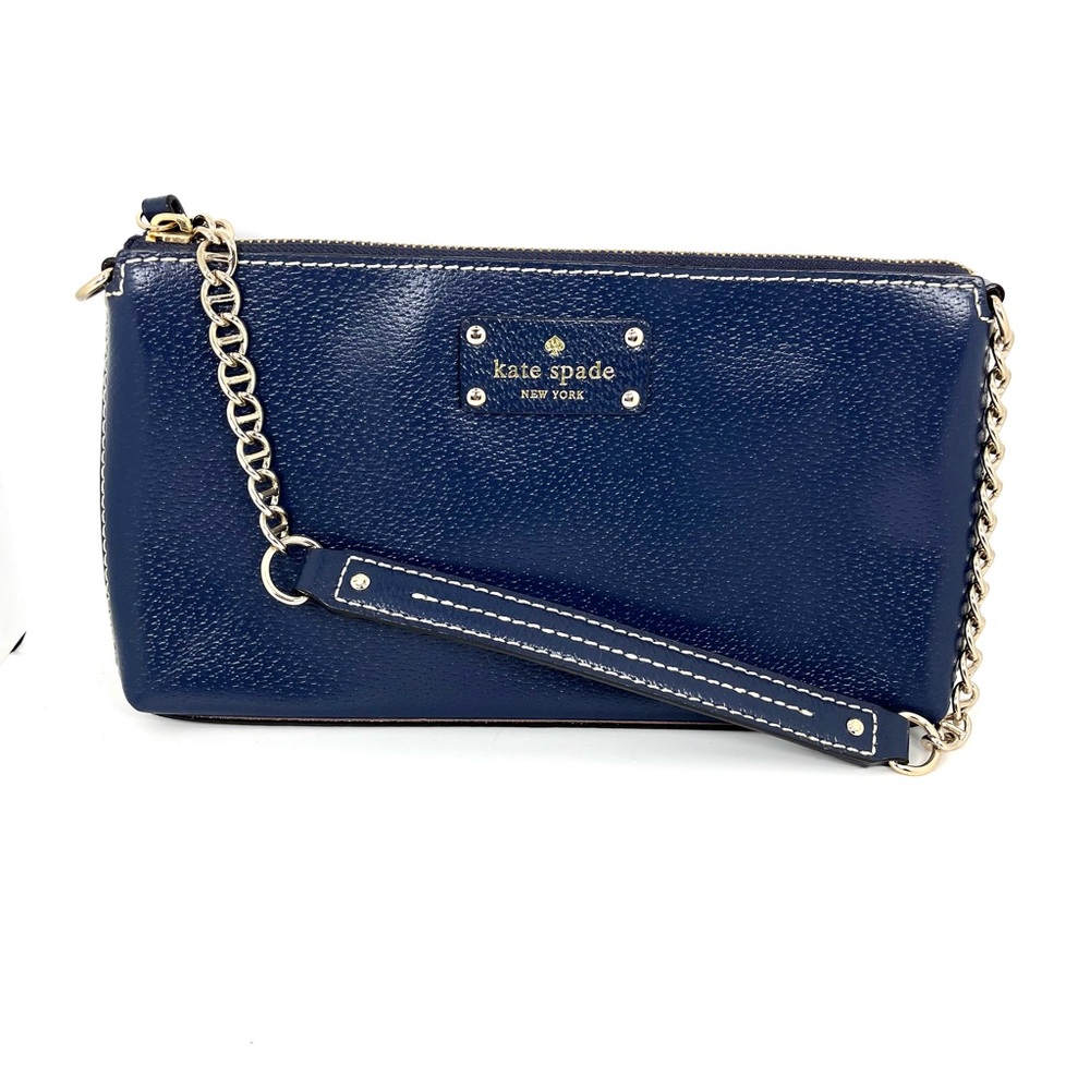 Kate Spade Navy Blue leather shoulder Bag